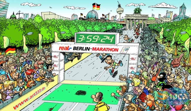 Berlin-Marathon Zieleinlauf